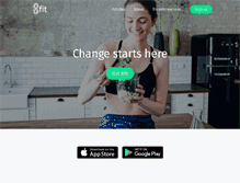 Tablet Screenshot of 8fit.com